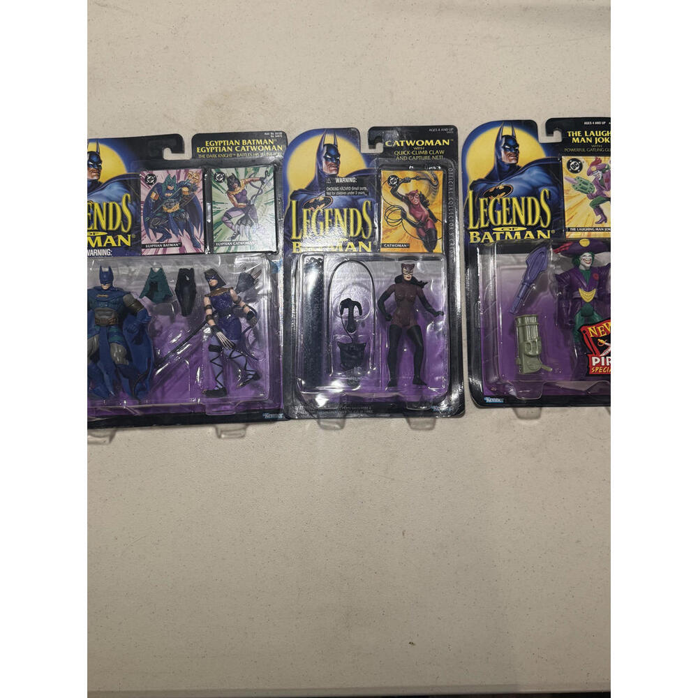 Legends of Batman Figure Lot - Egyptian 2-Pack, Pirate Joker, Catwoman - SEALED